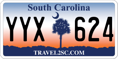 SC license plate YYX624