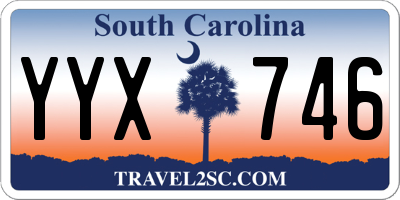SC license plate YYX746