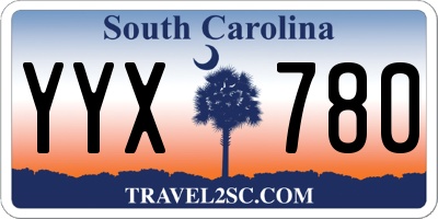SC license plate YYX780
