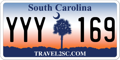 SC license plate YYY169
