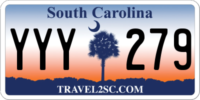 SC license plate YYY279