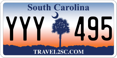 SC license plate YYY495