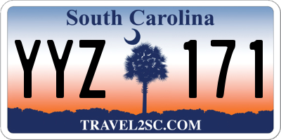 SC license plate YYZ171
