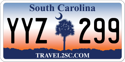 SC license plate YYZ299