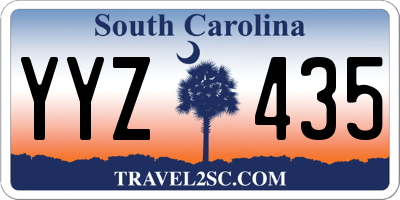 SC license plate YYZ435