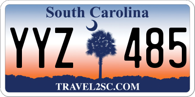 SC license plate YYZ485