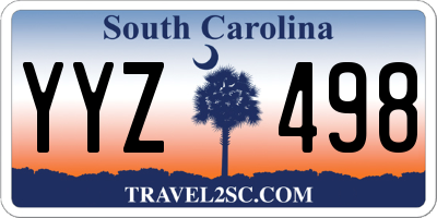 SC license plate YYZ498