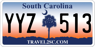 SC license plate YYZ513