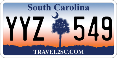 SC license plate YYZ549