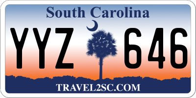 SC license plate YYZ646