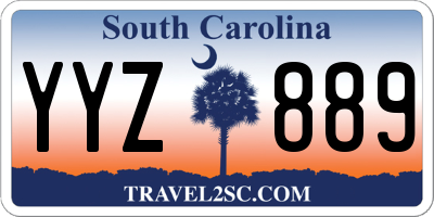 SC license plate YYZ889