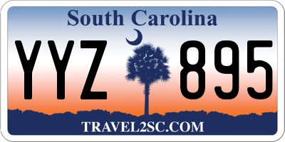 SC license plate YYZ895