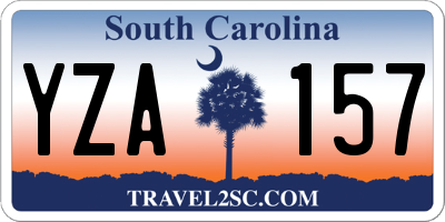 SC license plate YZA157