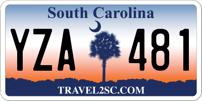 SC license plate YZA481