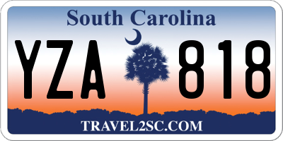 SC license plate YZA818