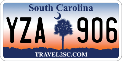SC license plate YZA906