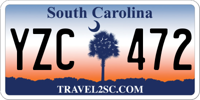 SC license plate YZC472