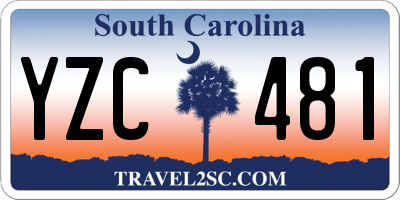 SC license plate YZC481