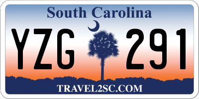 SC license plate YZG291