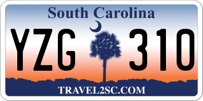 SC license plate YZG310