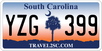 SC license plate YZG399