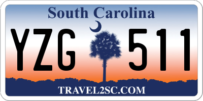 SC license plate YZG511