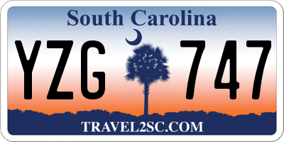 SC license plate YZG747