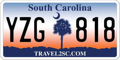 SC license plate YZG818