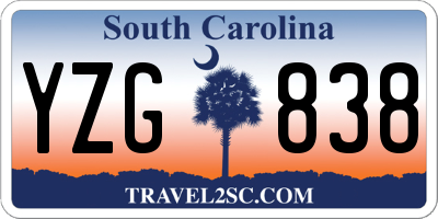 SC license plate YZG838