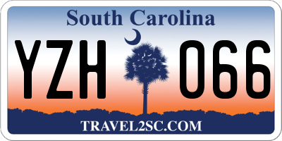 SC license plate YZH066