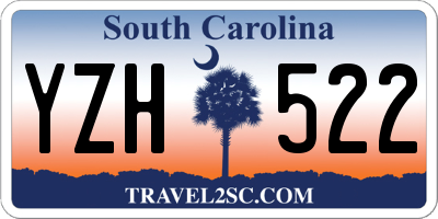 SC license plate YZH522