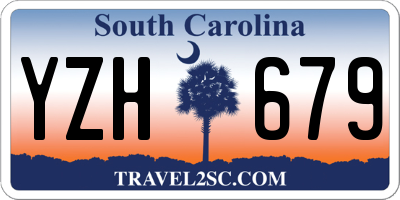 SC license plate YZH679