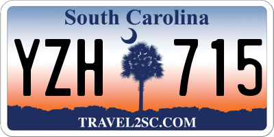 SC license plate YZH715