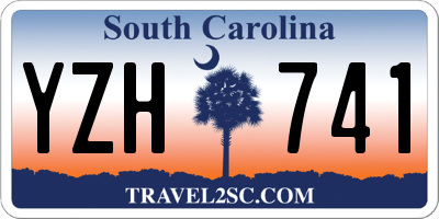 SC license plate YZH741