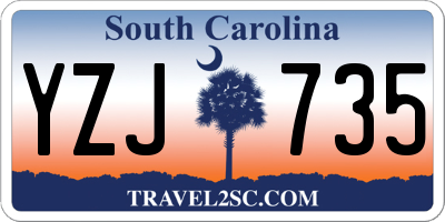 SC license plate YZJ735
