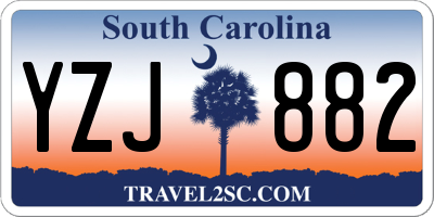 SC license plate YZJ882