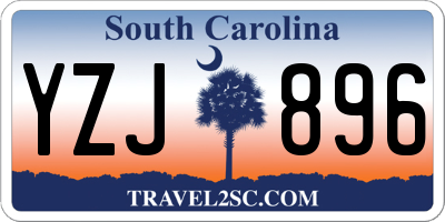 SC license plate YZJ896