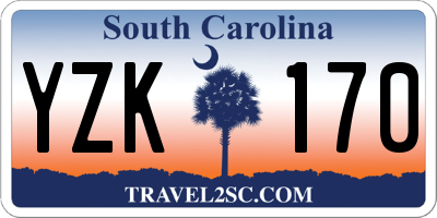 SC license plate YZK170