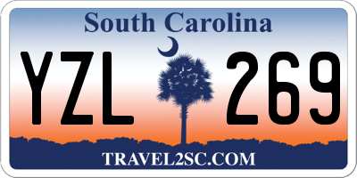 SC license plate YZL269