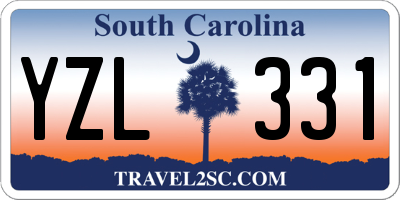 SC license plate YZL331