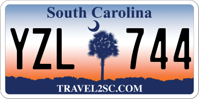 SC license plate YZL744