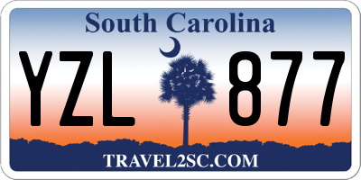 SC license plate YZL877