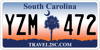SC license plate YZM472
