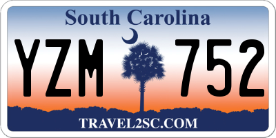SC license plate YZM752