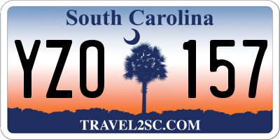 SC license plate YZO157
