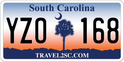 SC license plate YZO168