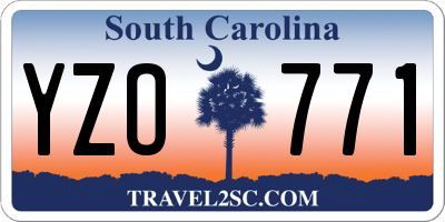 SC license plate YZO771