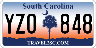 SC license plate YZO848