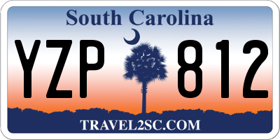 SC license plate YZP812