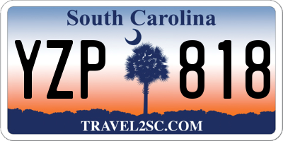 SC license plate YZP818